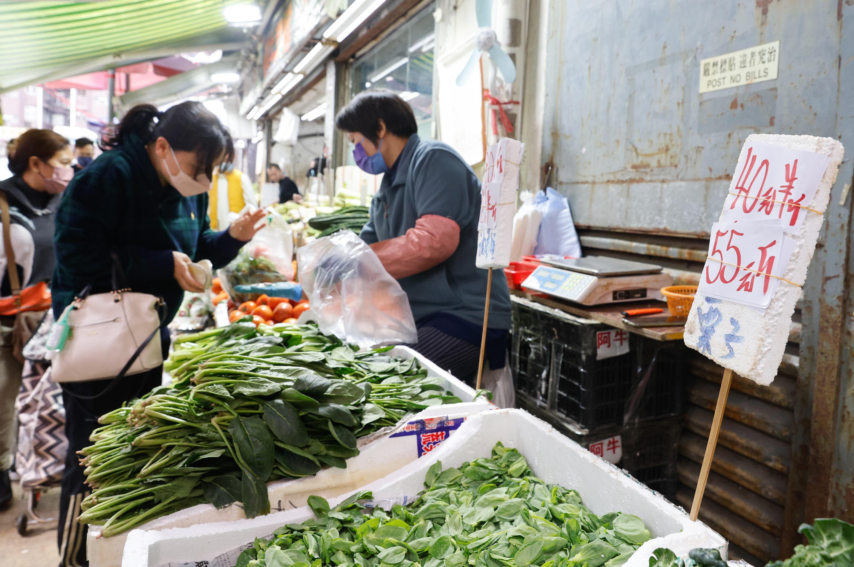 入口蔬菜價格飈升。(資料圖片/蘇文傑攝)