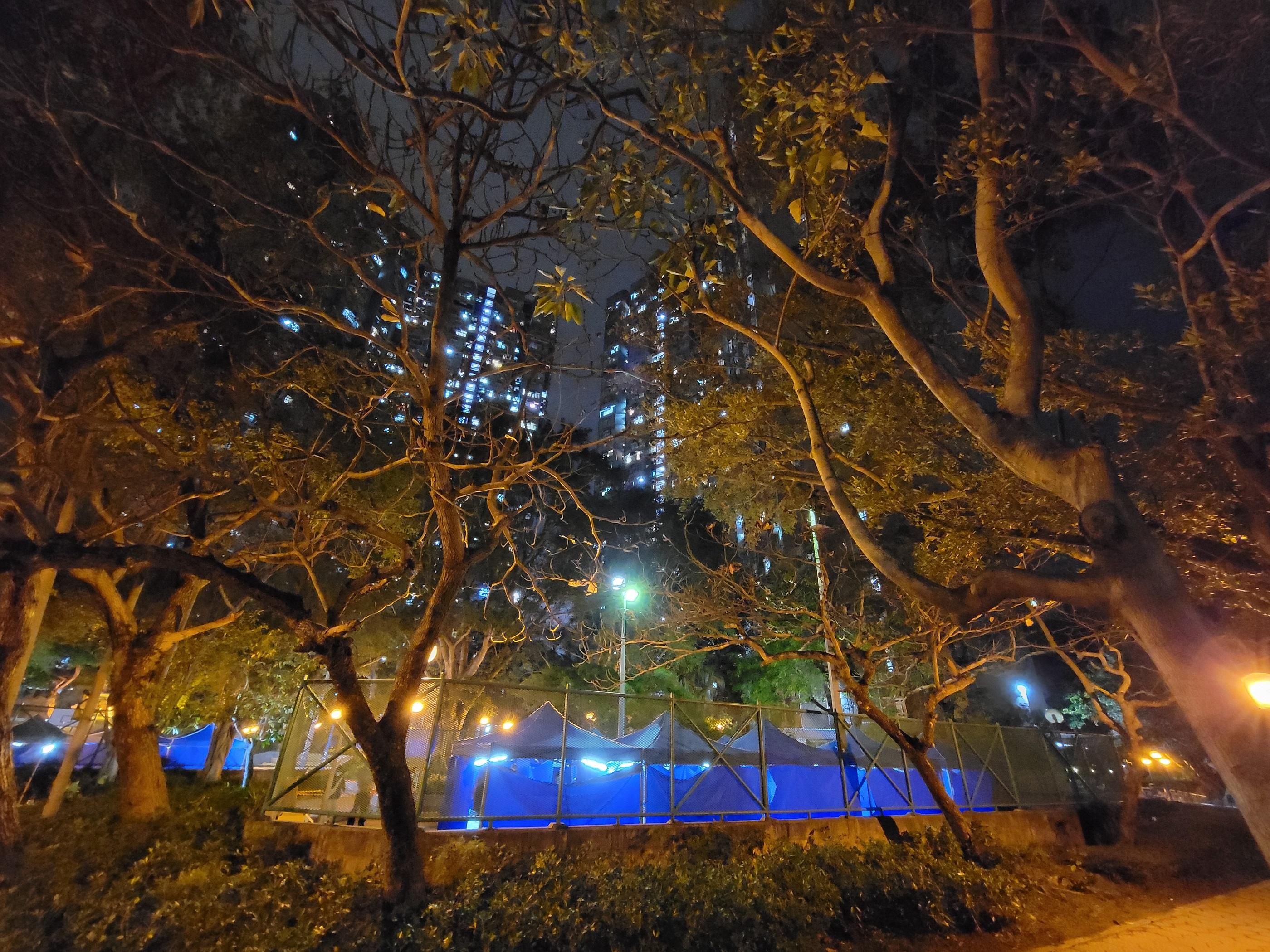 上水天平邨天喜樓圍封檢測。(資料圖片/鍾式明攝)