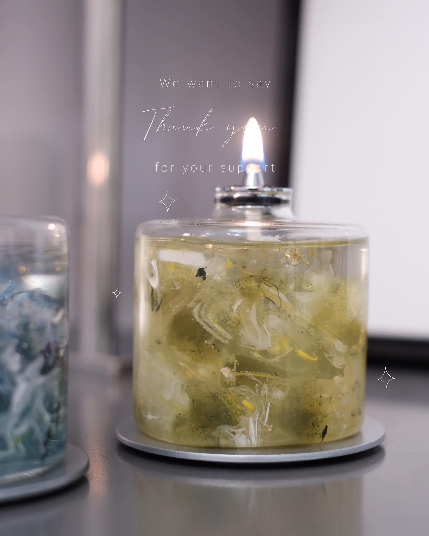 和風蠟製琥珀糖油燈工作坊