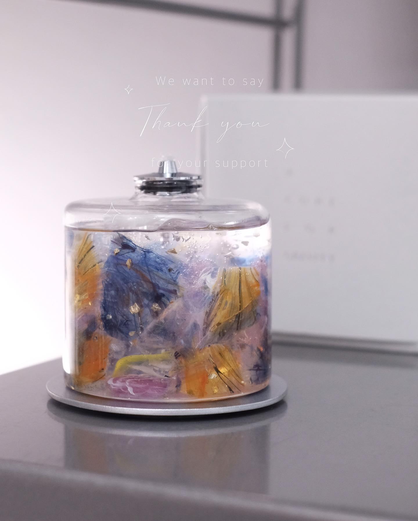 和風蠟製琥珀糖油燈工作坊