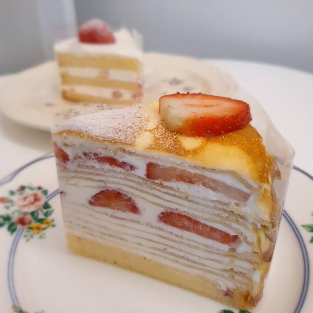 迷你士多啤梨千層蛋糕