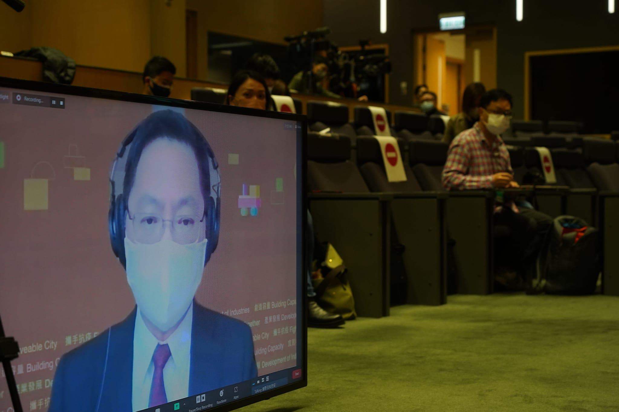 創新及科技局舉行記者會講述《預算案》中推動創科措施。