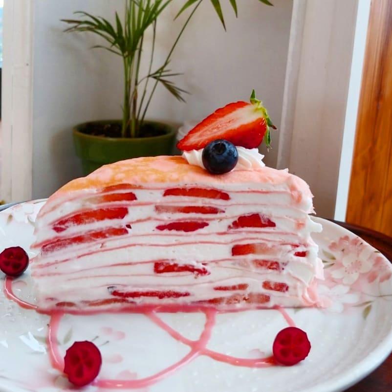 迷你士多啤梨千層蛋糕