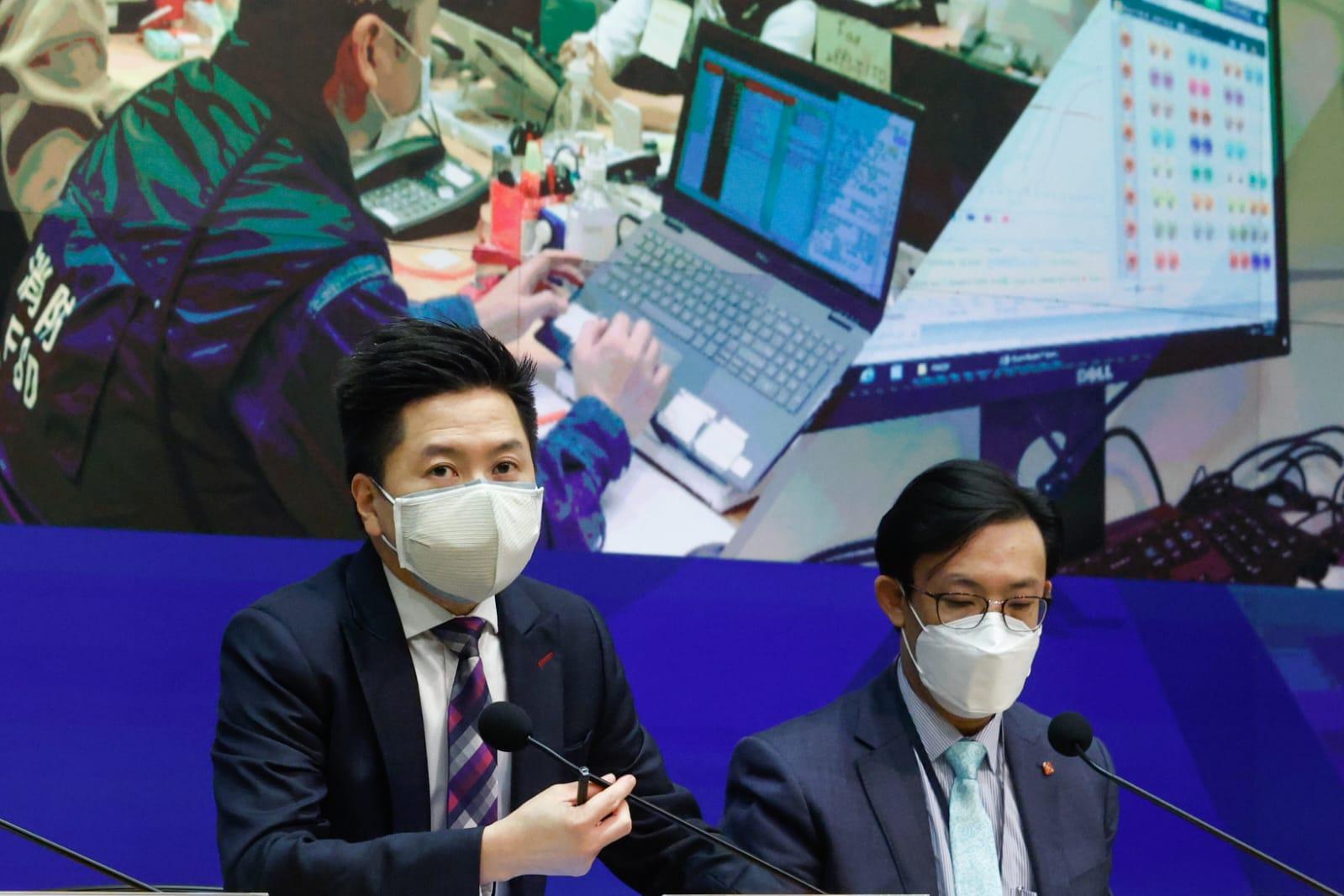 衛生防護中心總監徐樂堅。(蘇文傑攝)