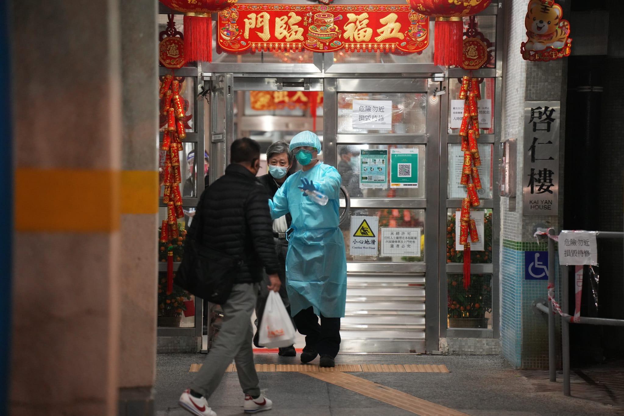 藍田啟田邨啟仁樓。(陳奕釗攝)