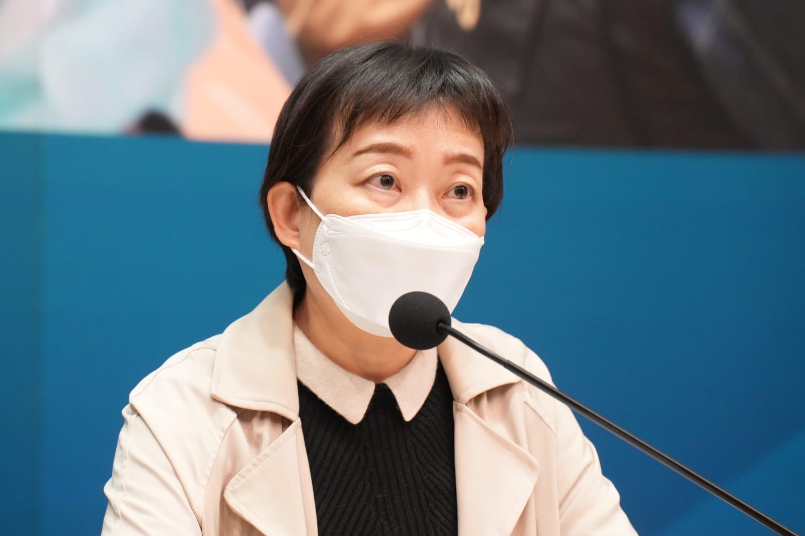 衛生防護中心傳染病處主任張竹君。(陳奕釗攝)