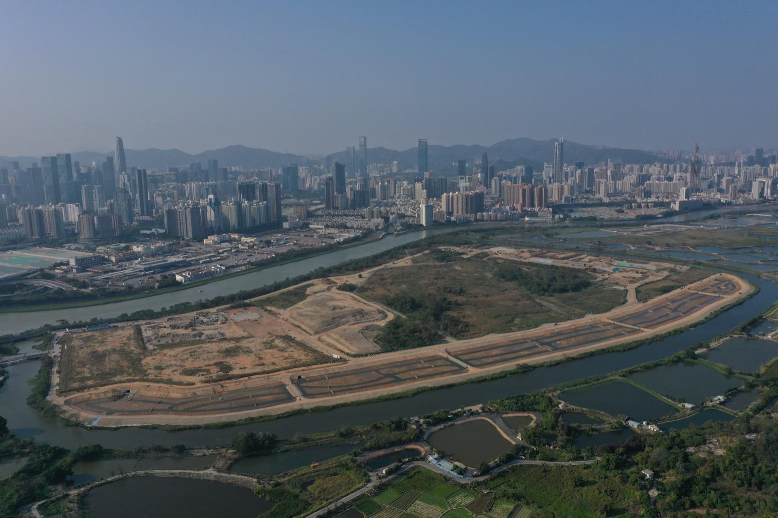 落馬洲河套區。(資料圖片/陳奕釗攝)