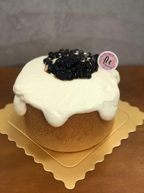 流心珍珠奶茶戚風蛋糕