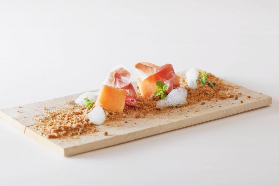 巴馬火腿伴意大利蜜瓜及黑醋