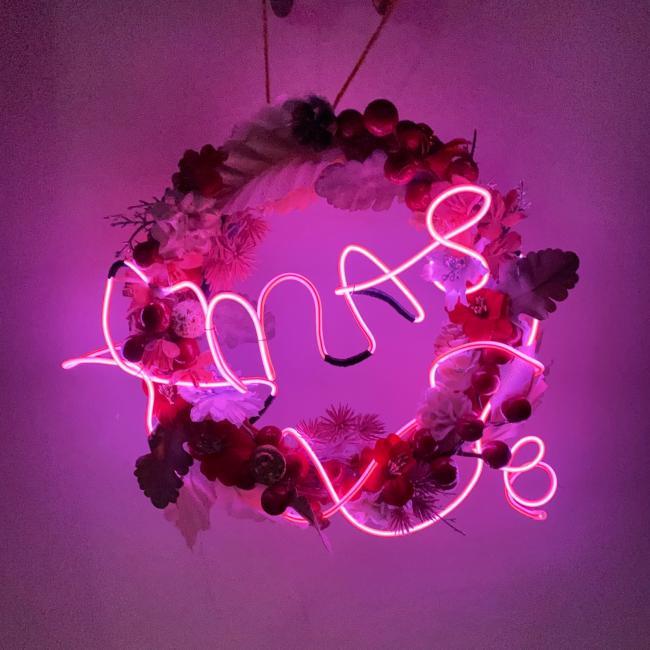 布花 X 霓虹花環