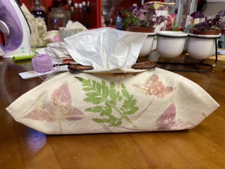 植物。印 紙巾套