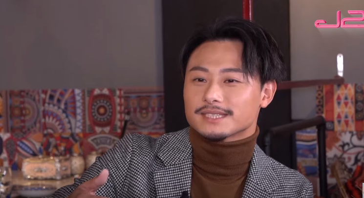 楊潮凱受訪時談到父母無條件支持,一度眼泛淚光。