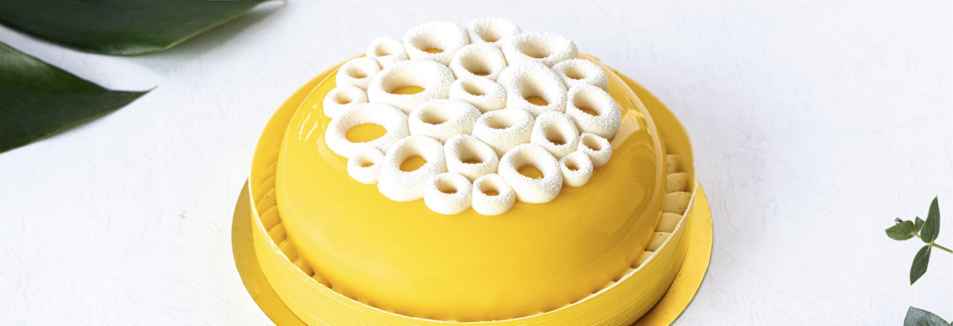 熱情果白朱古力慕絲蛋糕