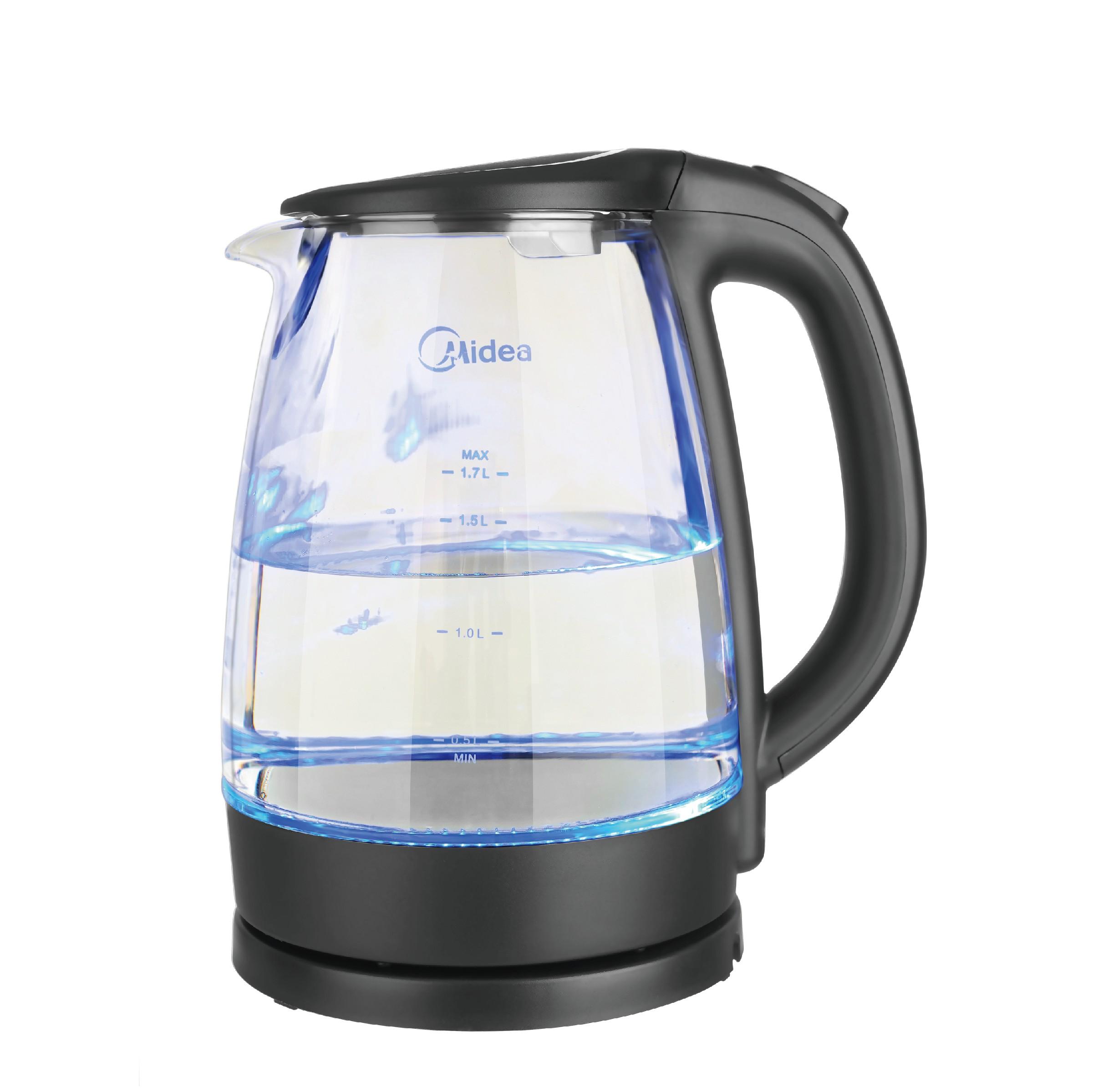 MIDEA 玻璃電熱水壺(型號 : MK17GA) 容量 : 1.7公升 建議零售價 $318 現售 $140 只限 3/11至3/20