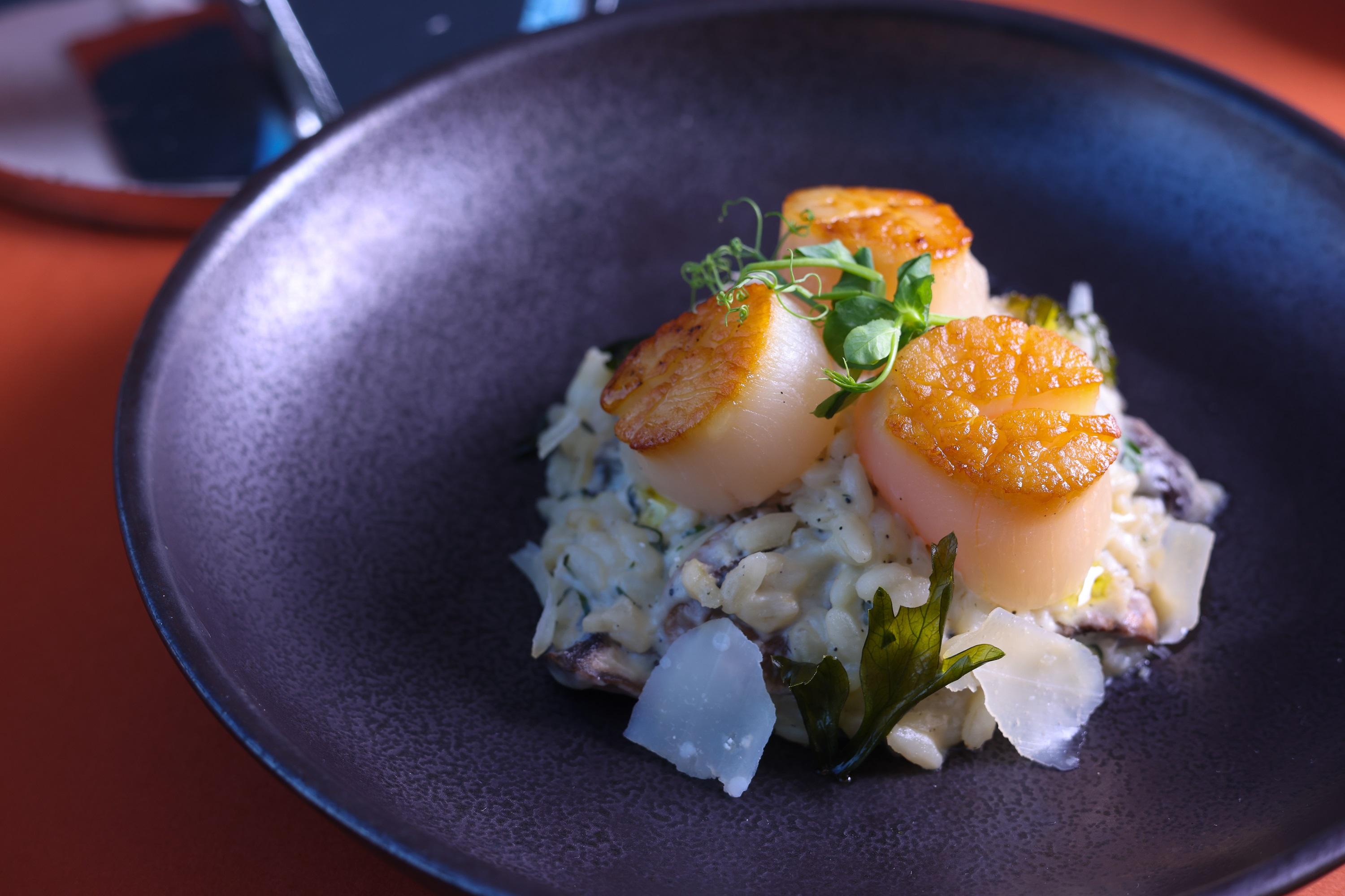 香煎北海道帶子野菌意大利飯