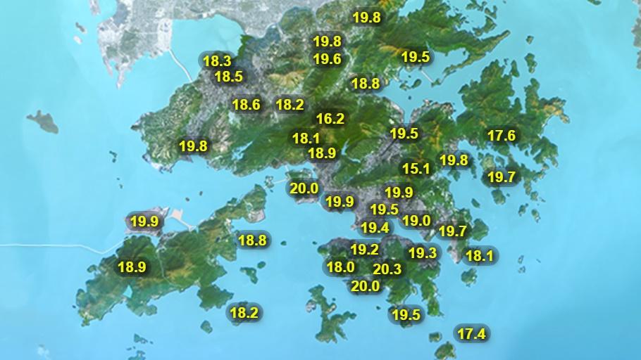 日間部分時間有陽光及溫暖,最高氣溫約26度。(香港天文台)