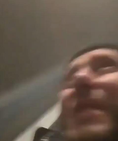 幸好男子之後再於鏡頭前出現,但似乎受驚。(IG)