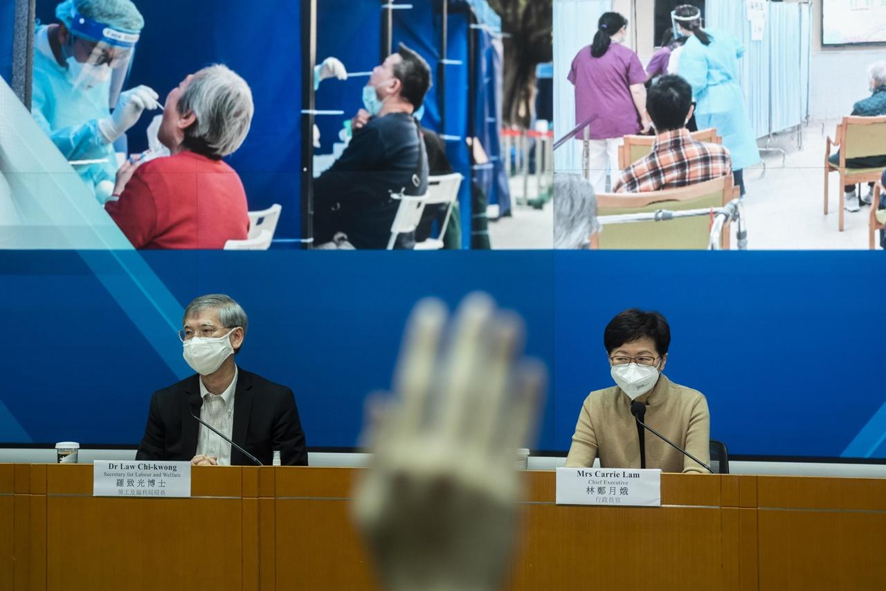 每日抗疫記者會。