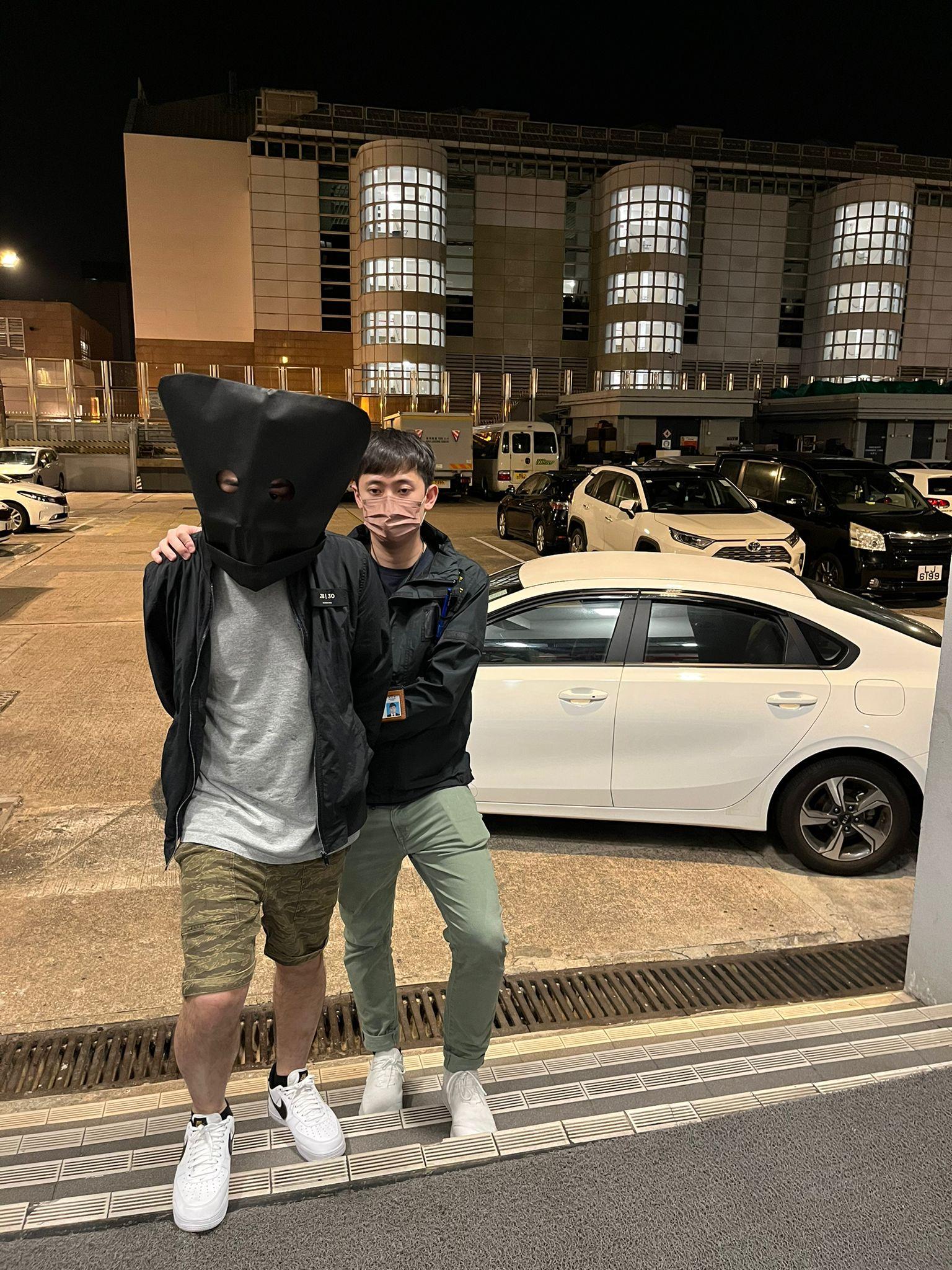 被捕男子。(警方圖片)