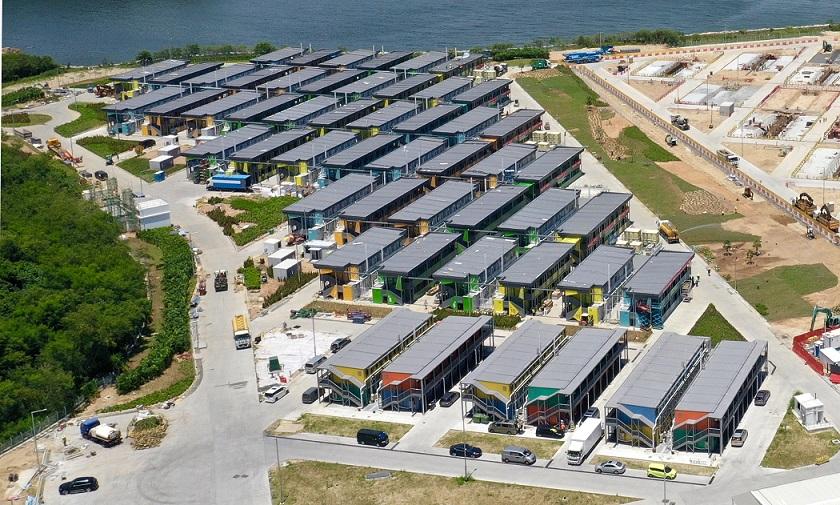 前身為檢疫中心的竹篙灣社區隔離設施,連月來均由保安局負責營運。(資料圖片)