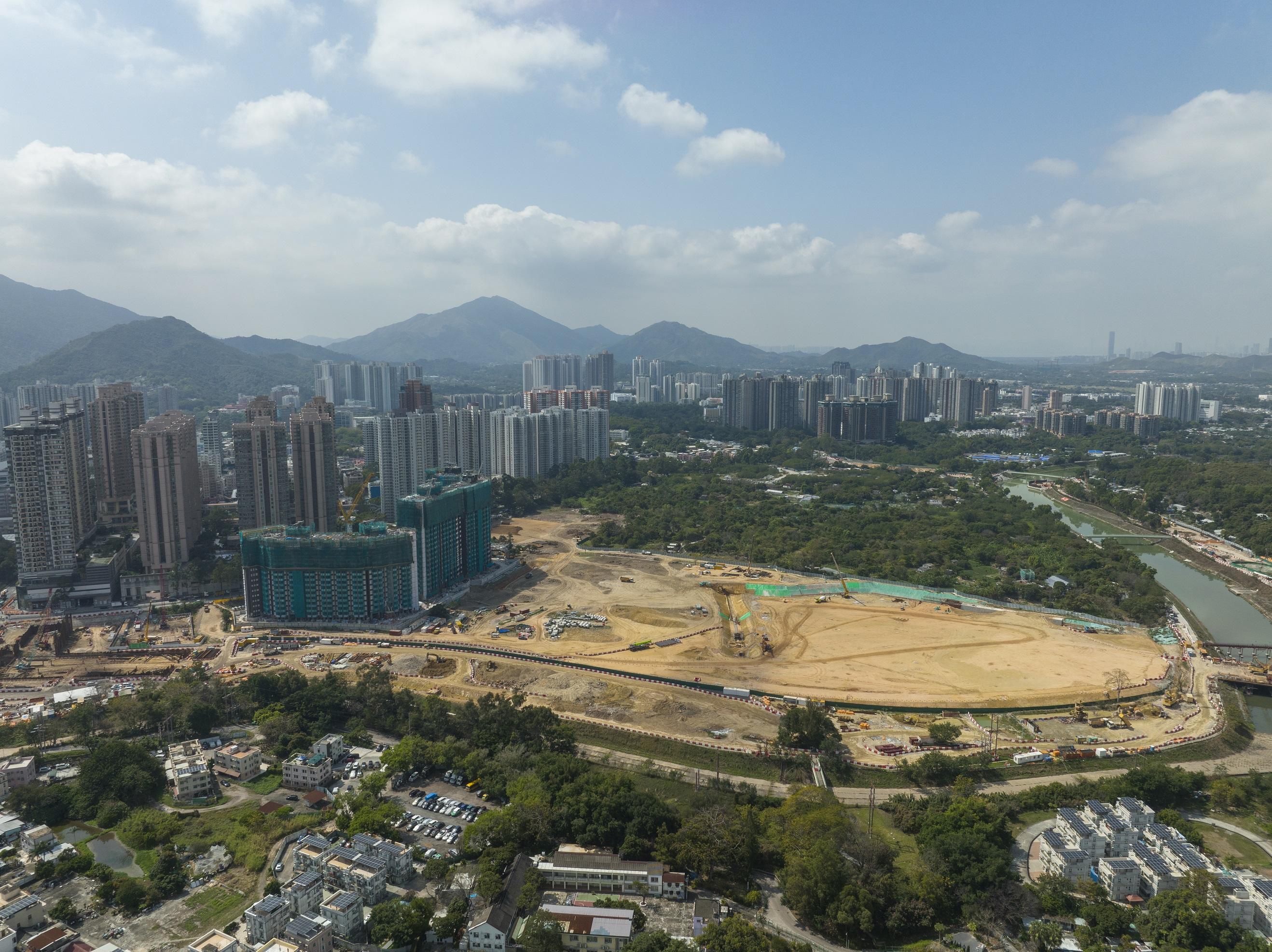 粉嶺馬適路地盤。(資料圖片/陳奕釗攝)