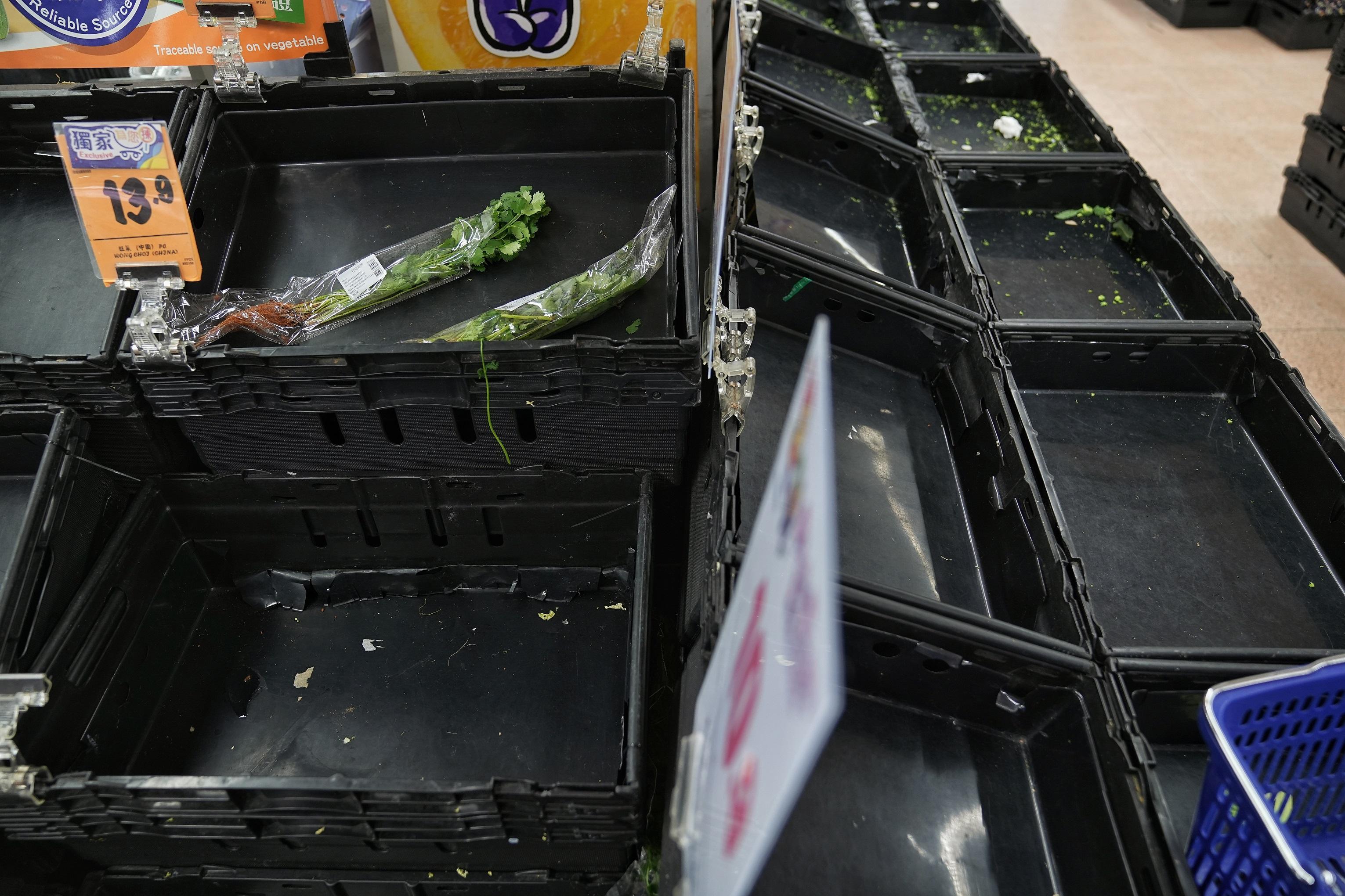 政府擬禁足的消息一出,市民隨即搶購食物及日用品。(資料圖片/夏家朗攝)