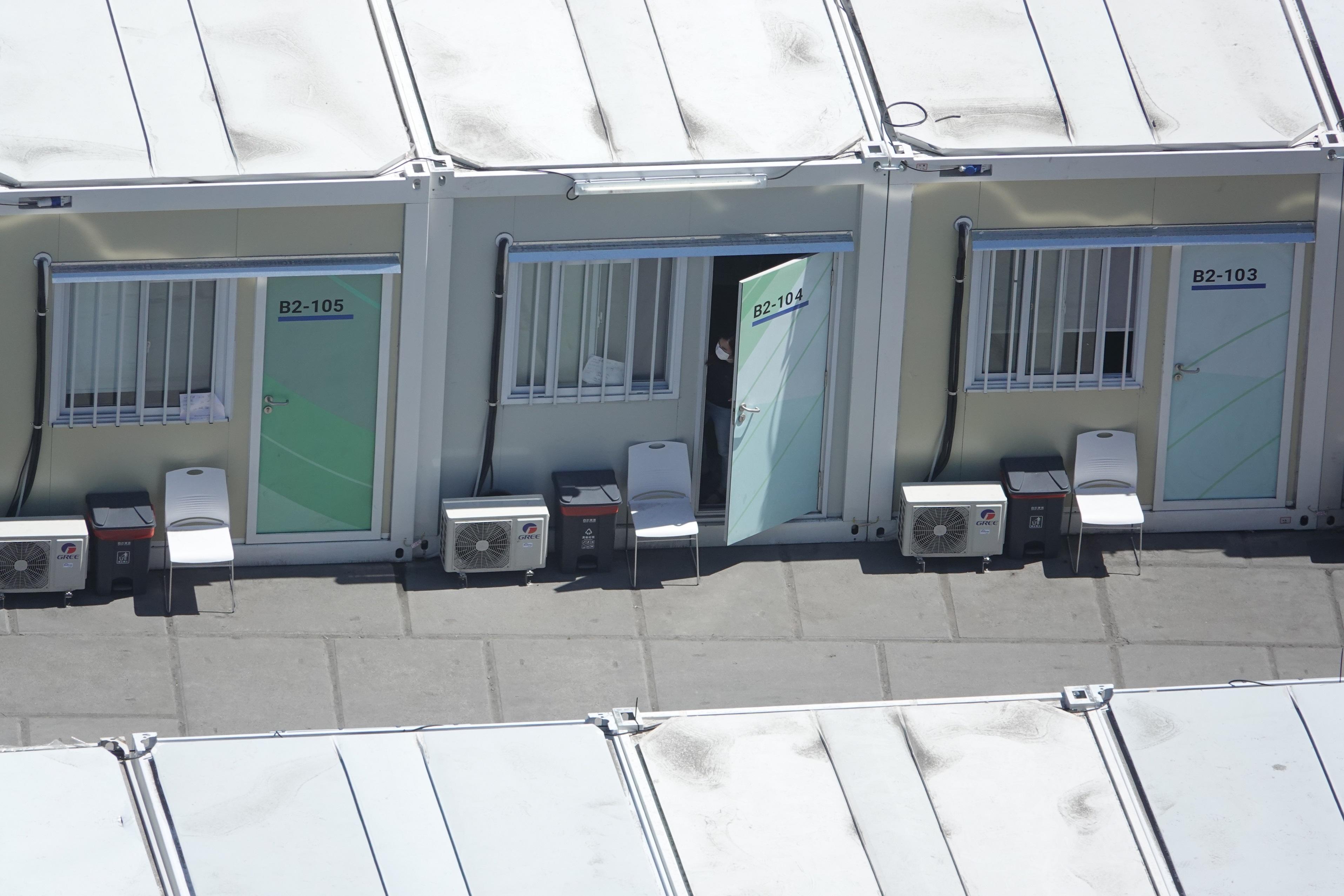 俗稱「方艙醫院」的青衣社區隔離設施。(資料圖片/陳奕釗攝)