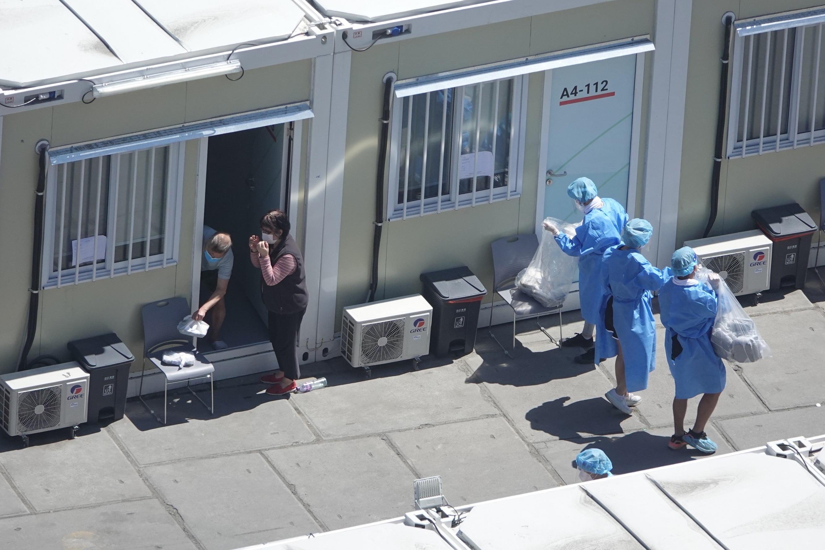 俗稱「方艙醫院」的青衣社區隔離設施。(資料圖片/陳奕釗攝)