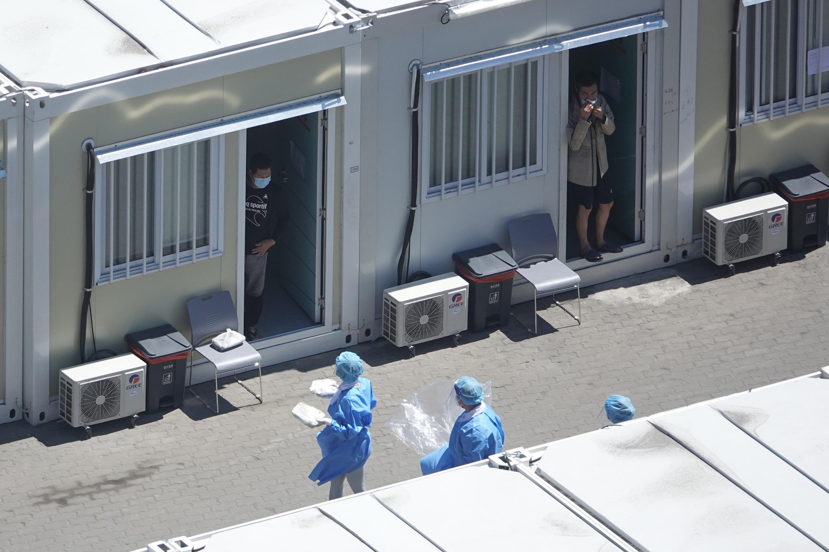 俗稱「方艙醫院」的青衣社區隔離設施。(資料圖片/陳奕釗攝)