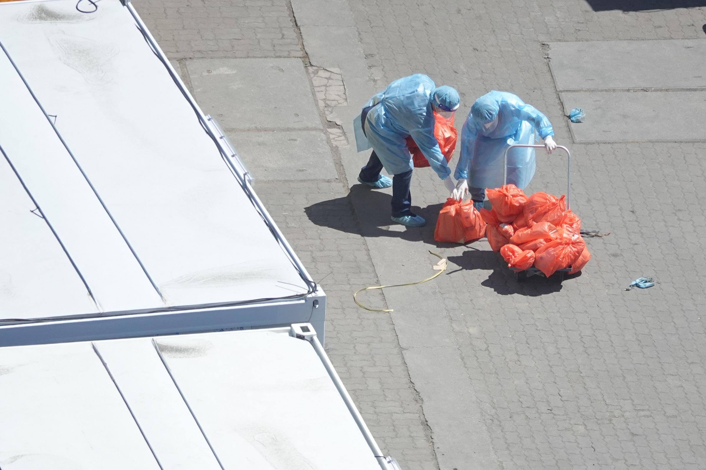 俗稱「方艙醫院」的青衣社區隔離設施。(資料圖片/陳奕釗攝)