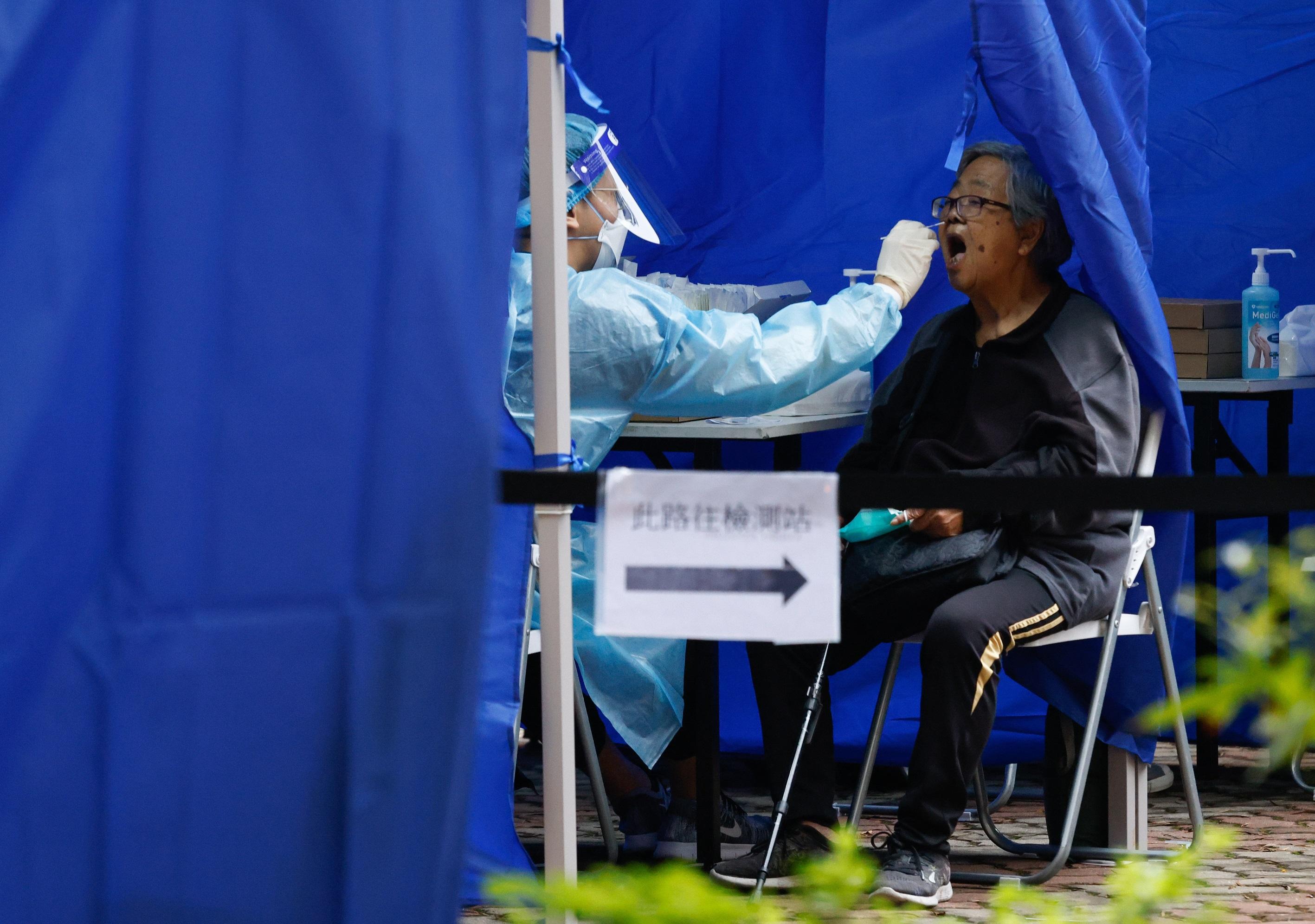 大埔廣福邨廣義樓圍封檢測。(資料圖片/蘇文傑攝)