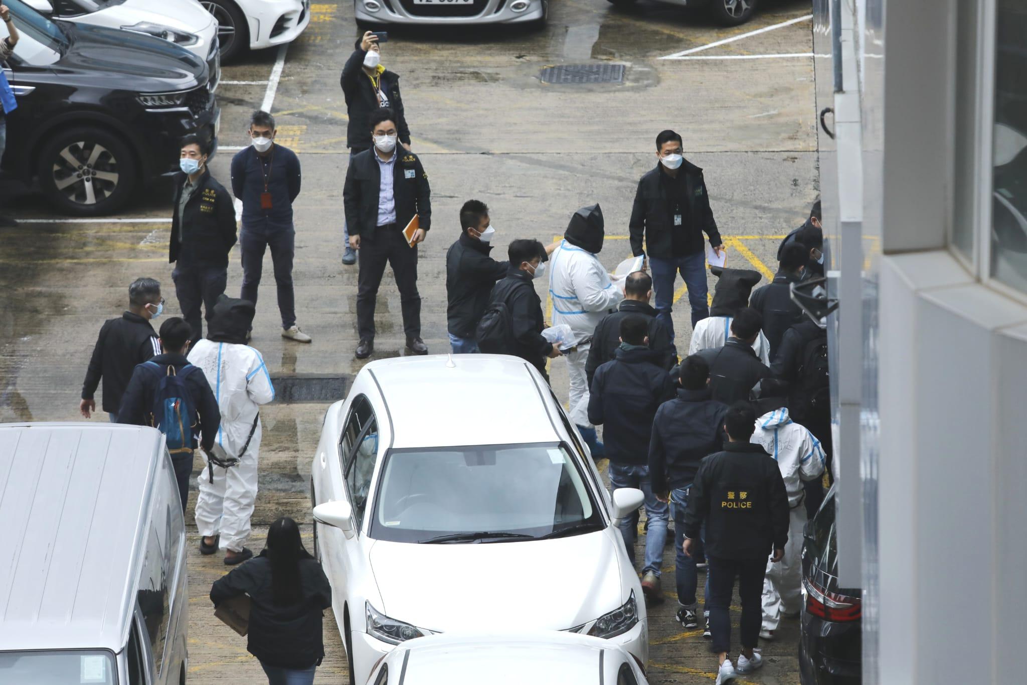 去年3,000萬元泰達幣交收綁架案,7名疑犯今日由內地移交香港。(林俊源攝)