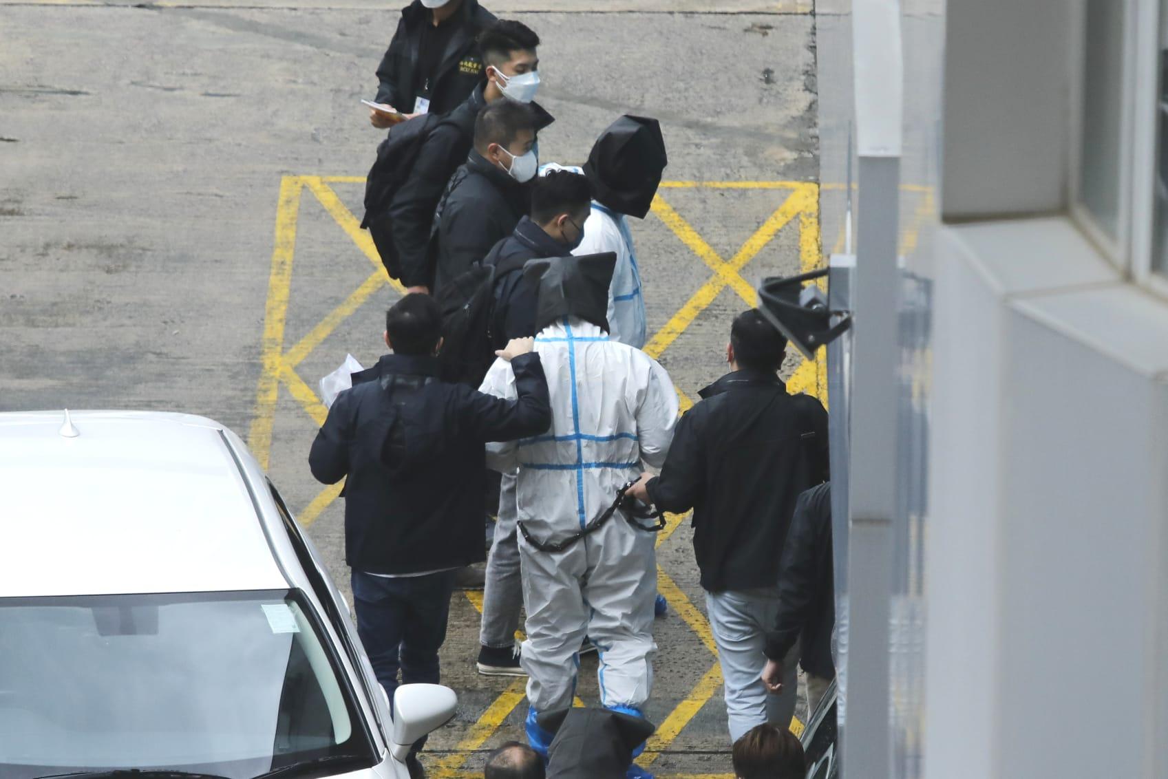 去年3,000萬元泰達幣交收綁架案,7名疑犯今日由內地移交香港。(林俊源攝)