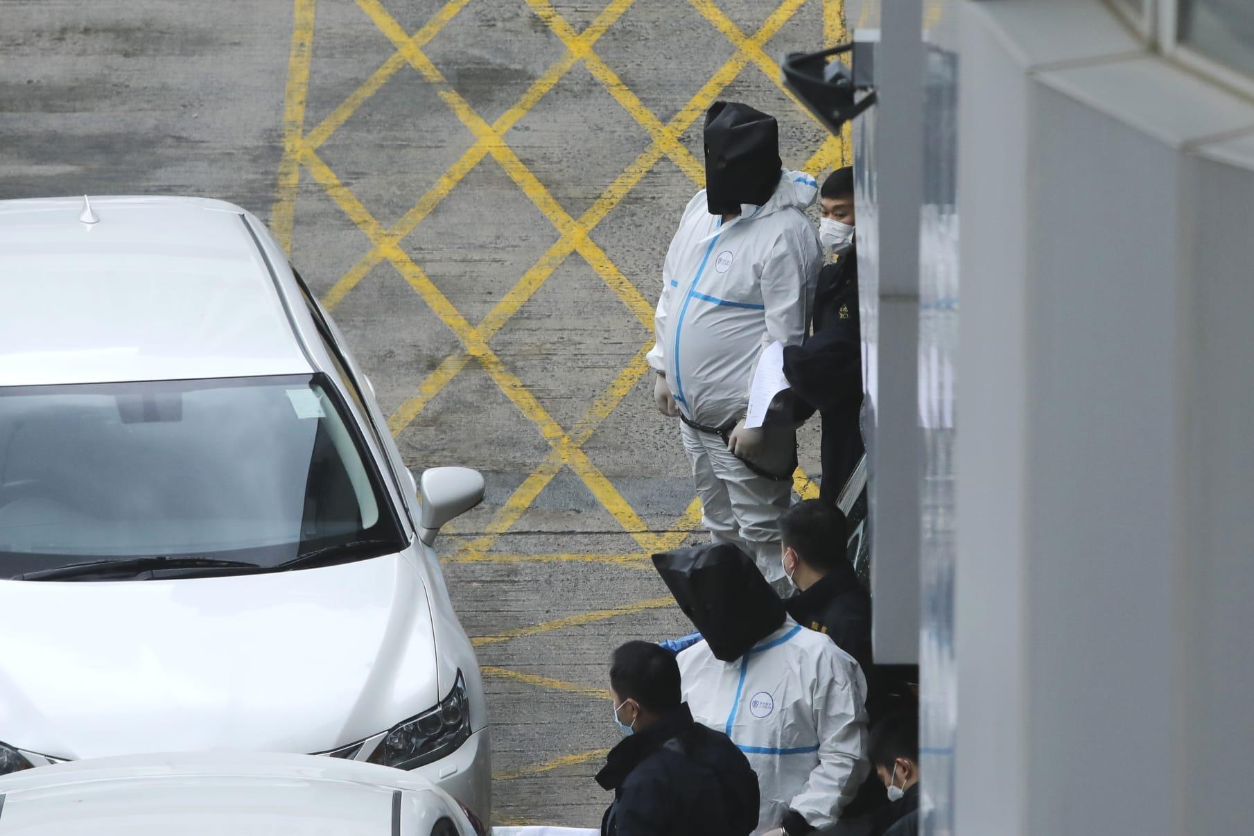 去年3,000萬元泰達幣交收綁架案,7名疑犯今日由內地移交香港。(林俊源攝)