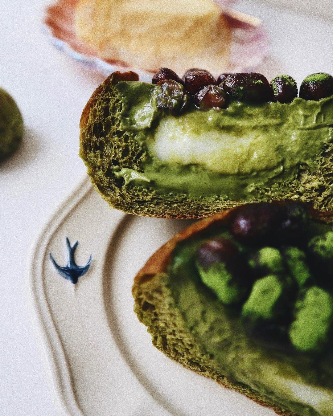 全新口味京都抹茶紅豆麻糬法式布甸包。(相片來源:instagram:jessfoodiaryyy)