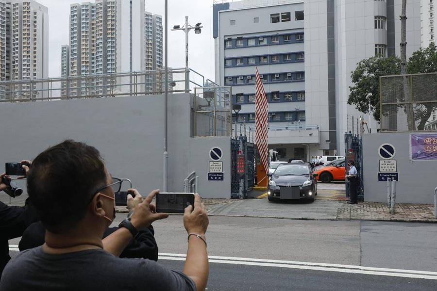 去年3,000萬元泰達幣交收綁架案,7名疑犯今日由內地移交香港。(林俊源攝)