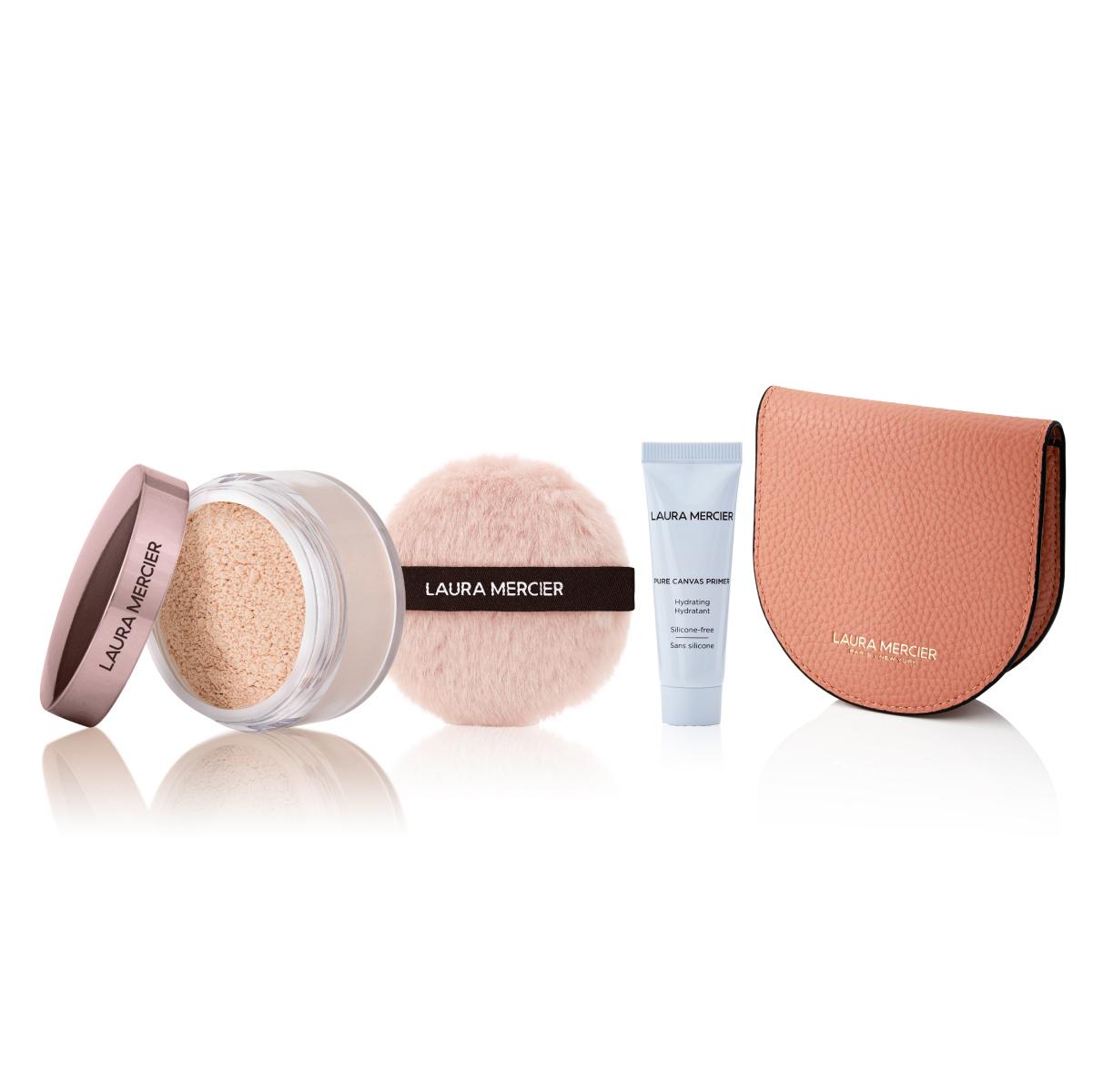 官網限定:告白透亮粉嫩定妝套裝 $510 (價值: $800) .粉嫩透亮蜜粉貨裝 .限量版粉紅天鵝絨粉撲貨裝 .極致持久水凝潤澤妝前底霜 10ml .精美定妝粉撲收納袋