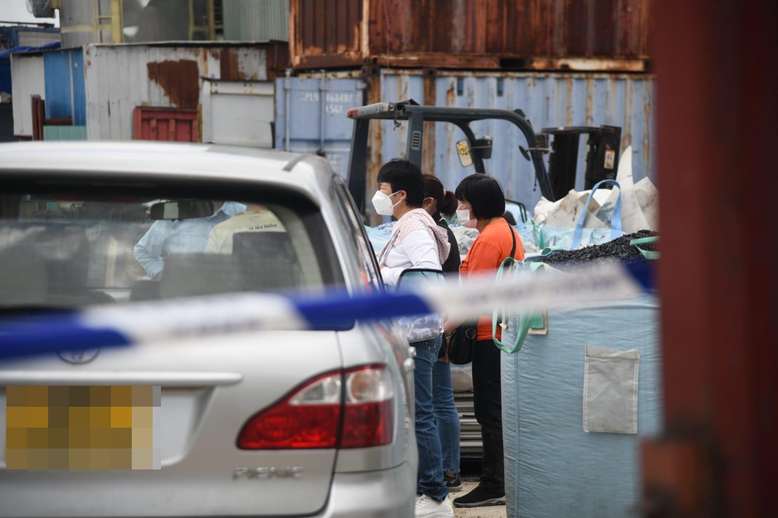 事發時有其他工友在場,據悉包括死者的丈夫。