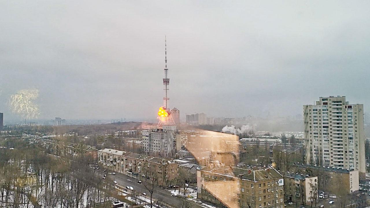 死傷枕藉|俄稱佔南部首府赫爾松 基輔電視塔炸毀5死