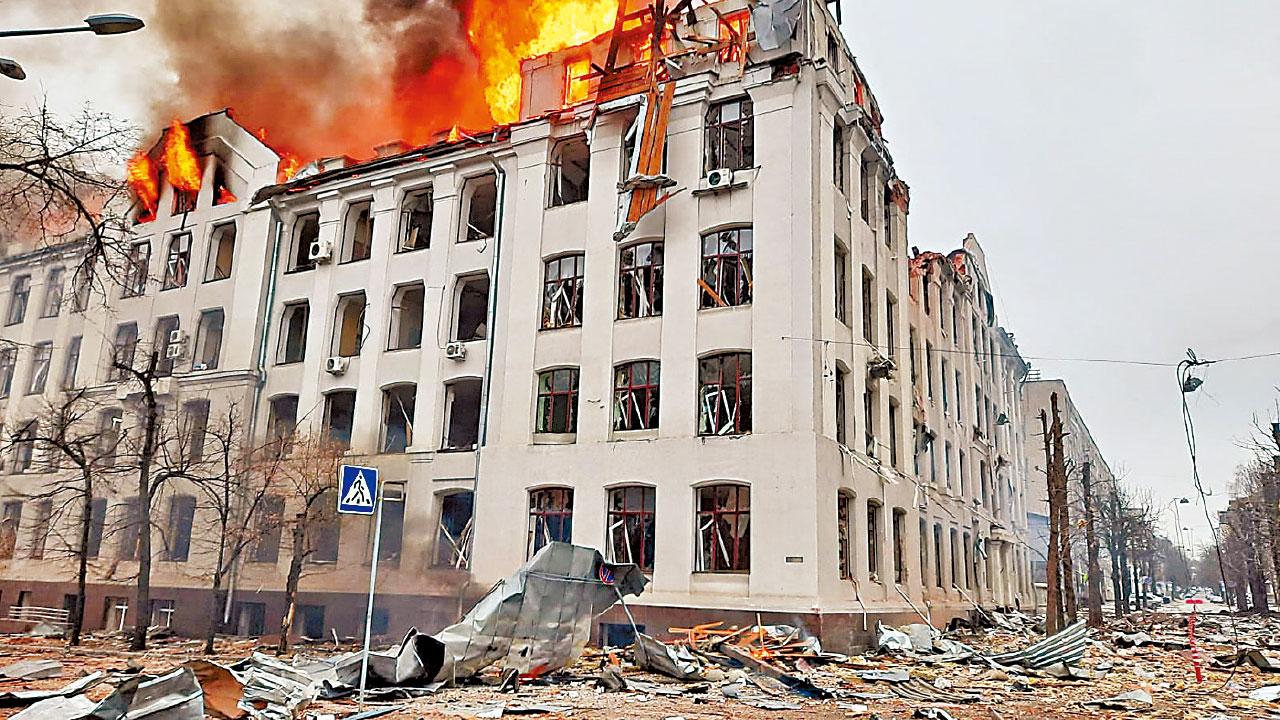 死傷枕藉|俄稱佔南部首府赫爾松 基輔電視塔炸毀5死