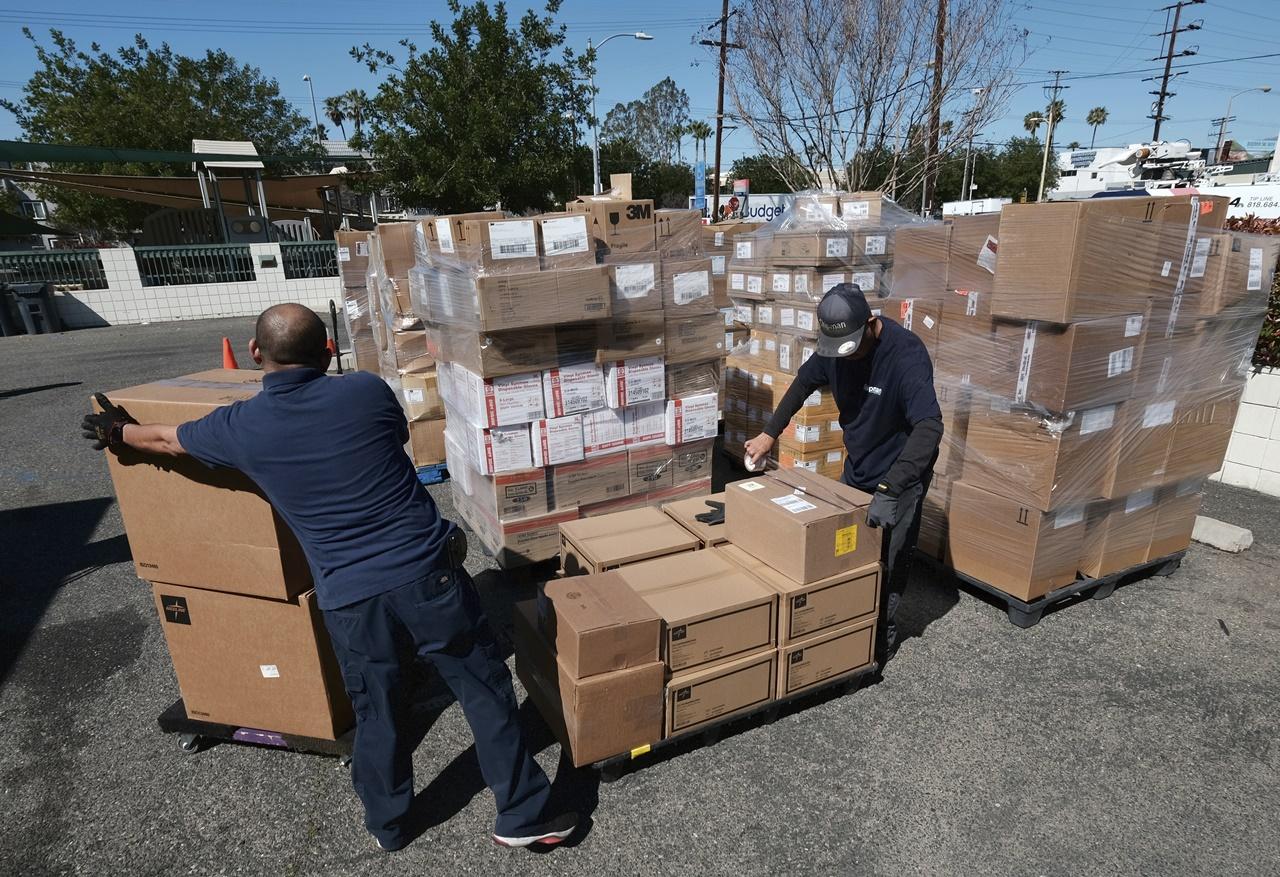 供烏克蘭救援物資。(AP)