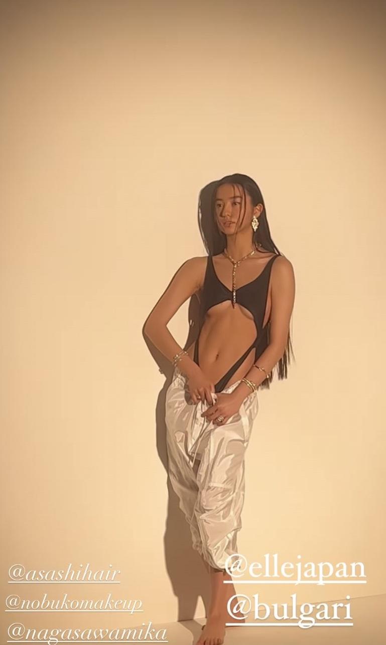 光希上載IG的相片,衣著極為大膽。