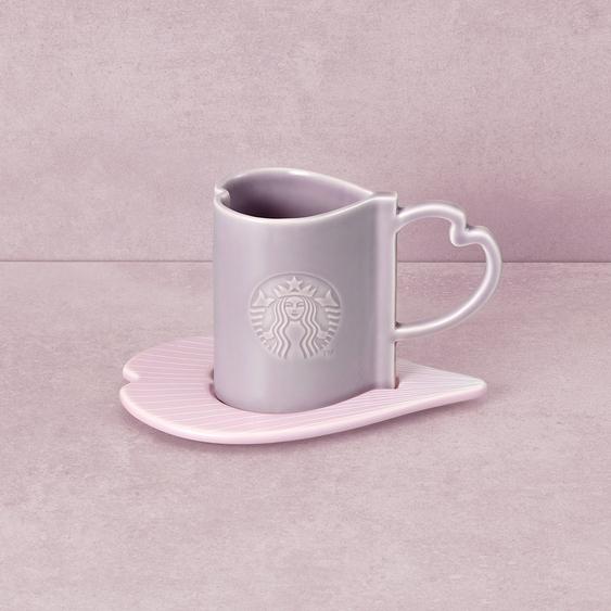 10oz 春櫻花瓣心形咖啡杯碟組合 HK$210 / MOP$220