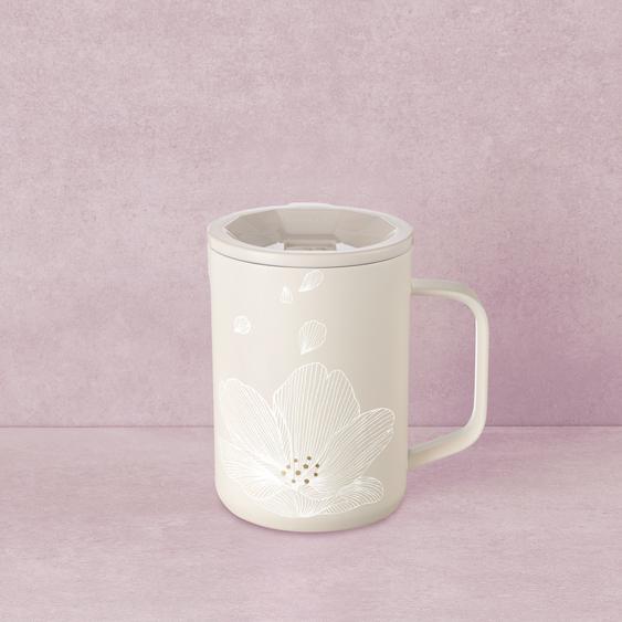 13.7oz 白櫻綻放不鏽鋼咖啡杯 HK$260 / MOP$270