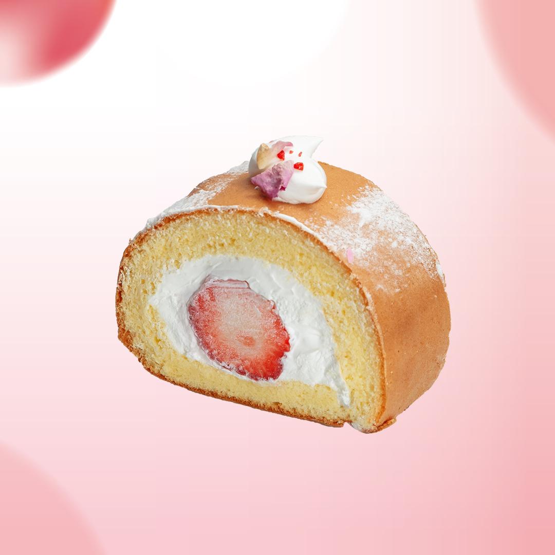 士多啤梨櫻花蛋糕卷