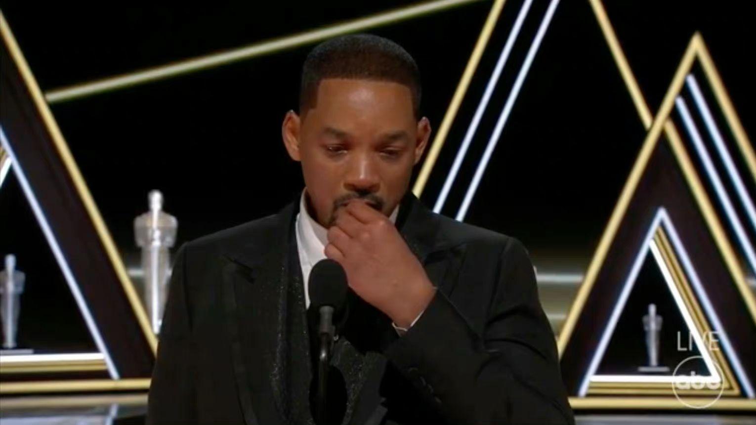 韋史密夫在領影帝獎已對自己行為表歉意。