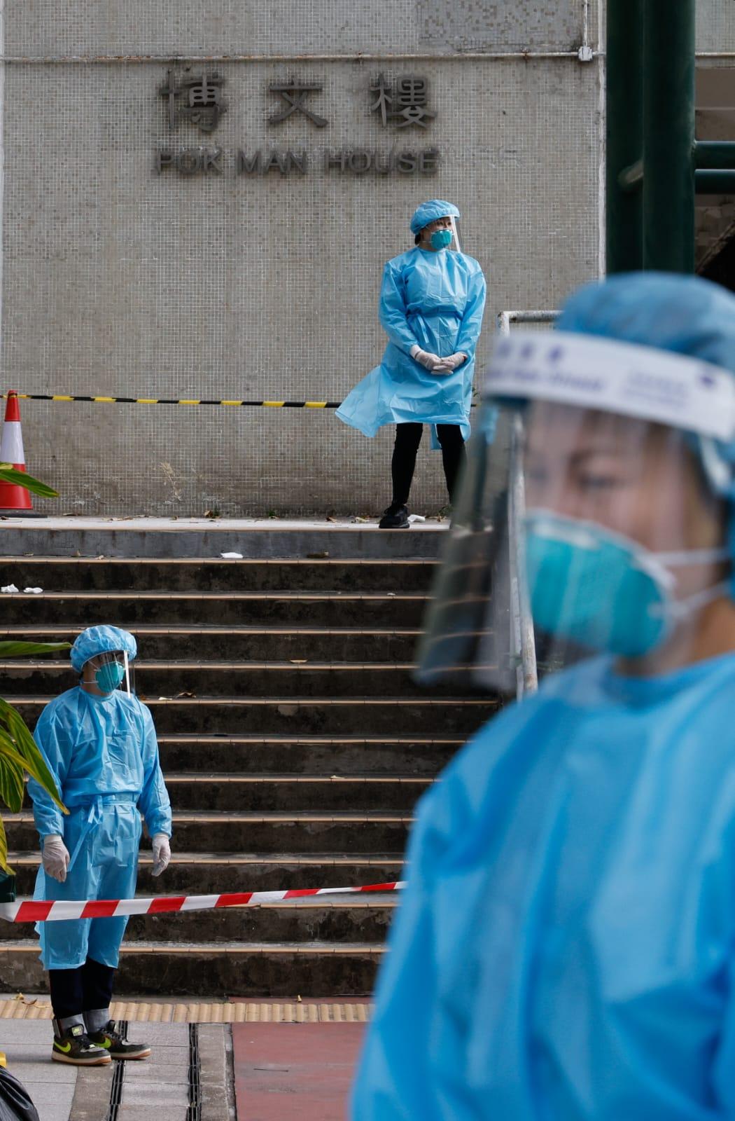 封區檢測|沙田博康邨博文樓、青衣青俊苑俊軒閣及天水圍天恒邨恒健樓下午圍封