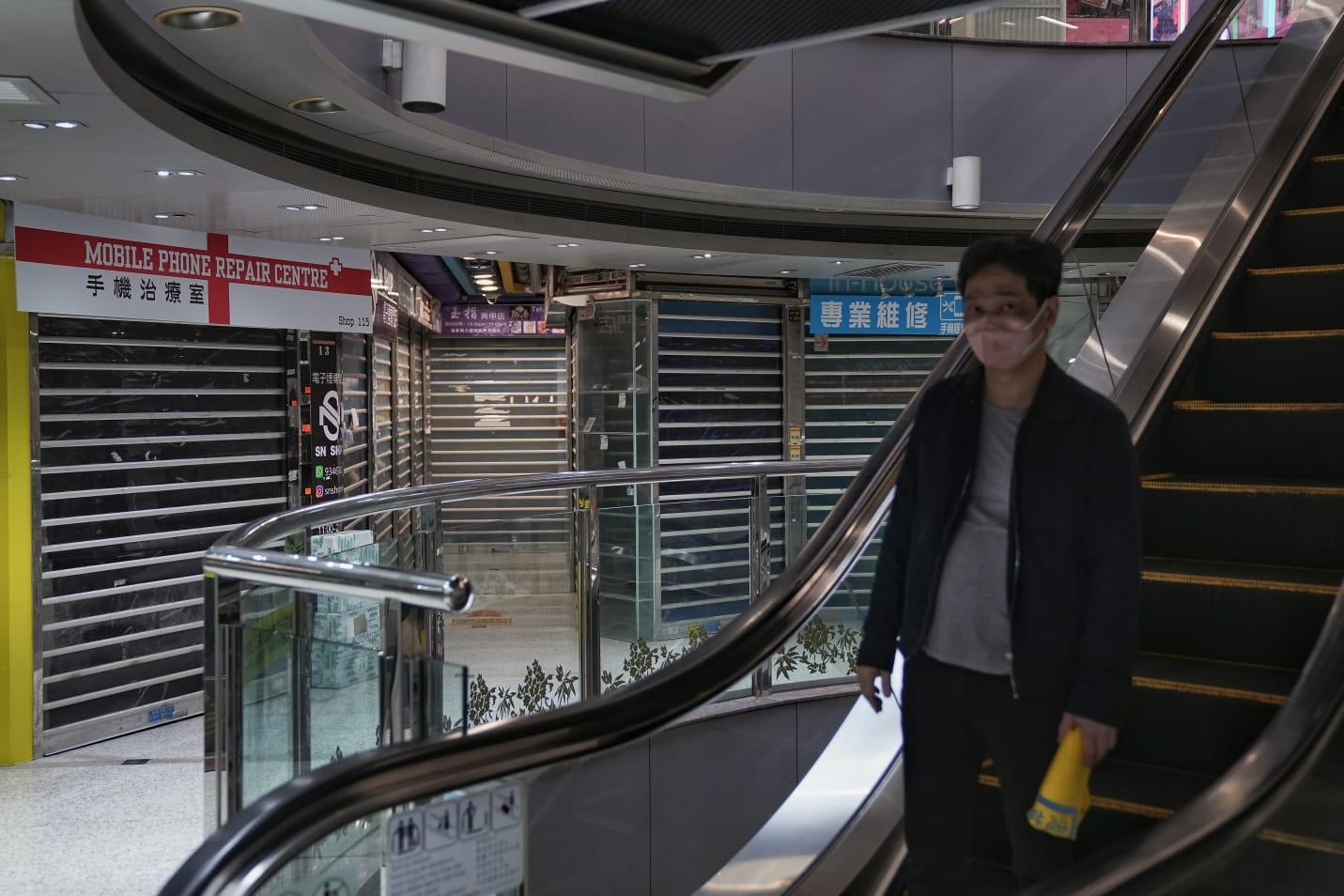 疫情下大批店鋪關門。(資料圖片/夏家朗攝)