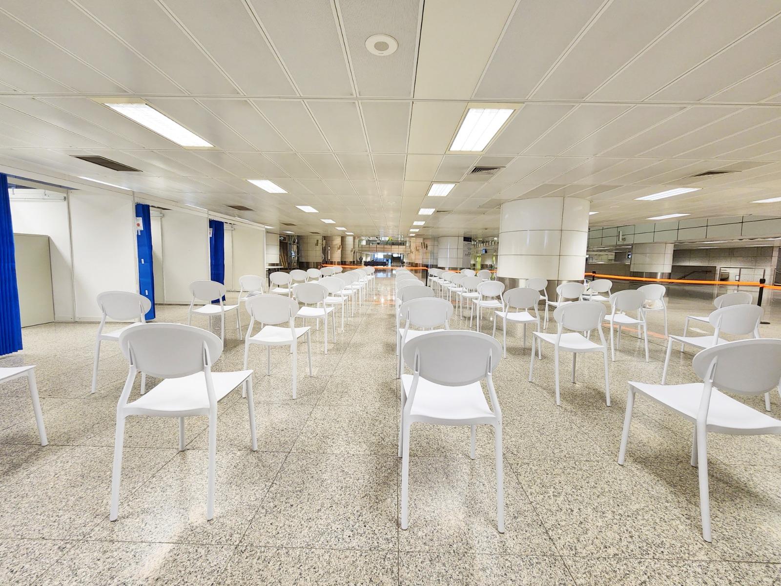 港鐵青衣站增設疫苗接種中心。(港鐵提供)