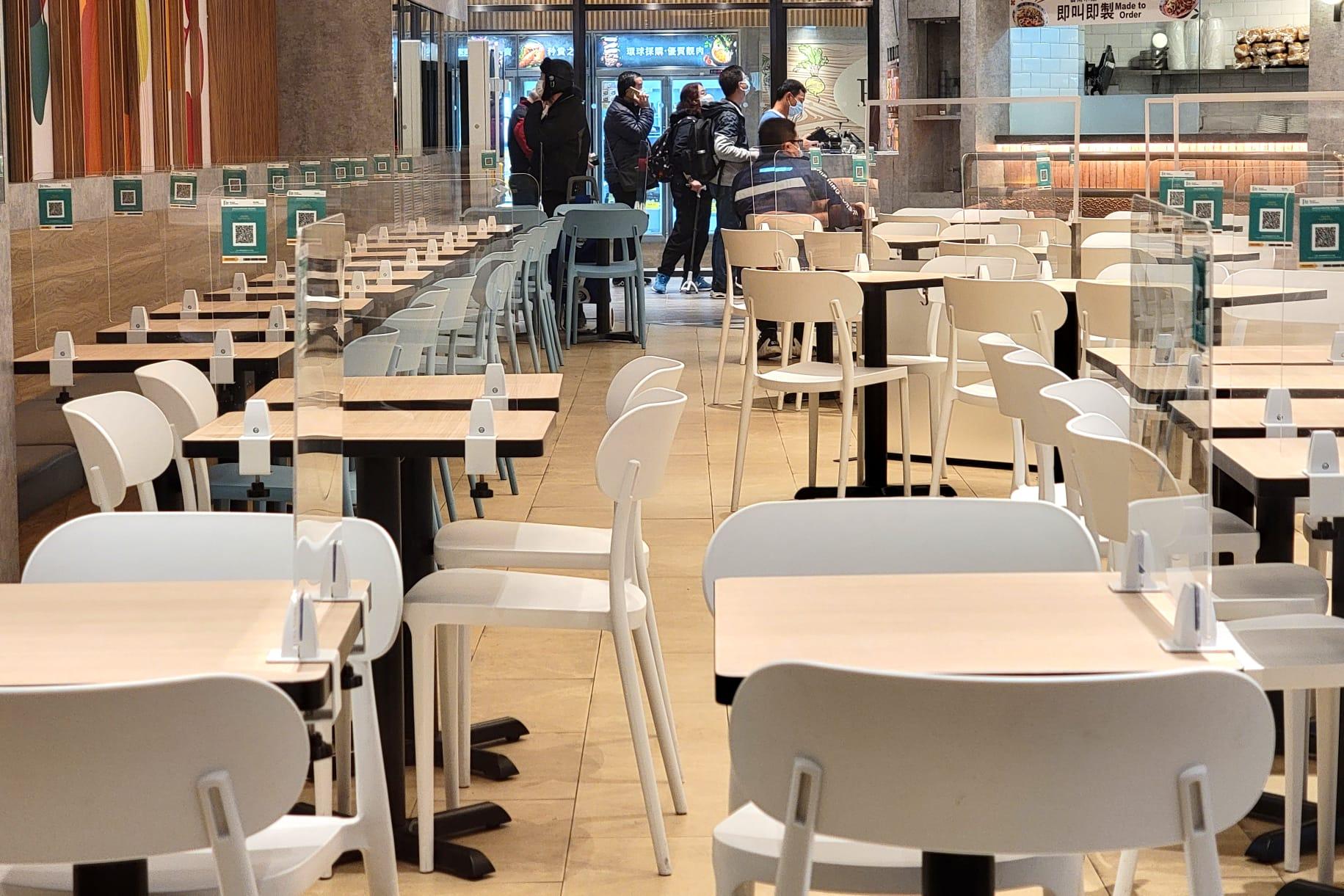 現時食肆晚上6時後不准堂食。(林俊源攝)